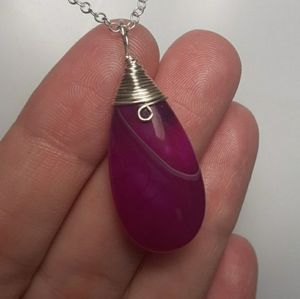 AGATE & 925 SS PENDANT